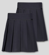 Tuclothing Navy Blue Permanent Pleat Skirts 