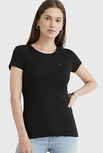 TH ESSENTIAL FAVORITE CREWNECK T-SHIRT Deep black