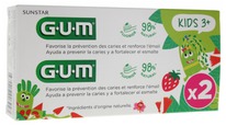 cocooncenter  	 GUM Kids Fluoride Toothpaste 3 Years and + 2 x 50ml ���