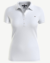 TH SLIM FIT SOLID POLO Optic White Th