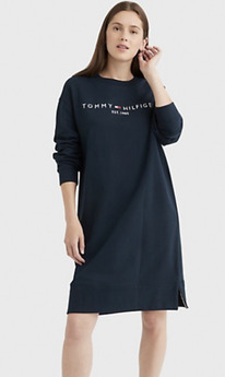 TH HILFIGER LOGO SWEATER DRESS Desert Sky