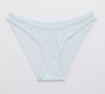 American eagle Aerie Modal Ribbed High Cut Bikini Misty Sky