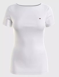 TH SOLID BOATNECK FAVORITE T-SHIRT Optic White