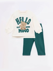 Lefties  CONJUNTO DE SUDADERA Y PANTALN DE FELPA Azulina