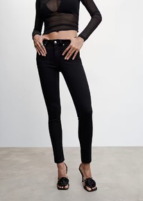 Mangooutlet Jeans skinny push-up Denim negro