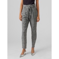 Sportsdirect Vero Moda Tapered Trousers Grey Checks