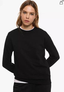Lefties Basic tracksuit sweatshirt Black