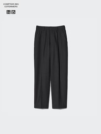 Uniqlo UK Tweed Pleated Tapered black