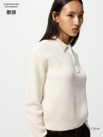 uniqlo Wollmix Pullover (Polokragen)