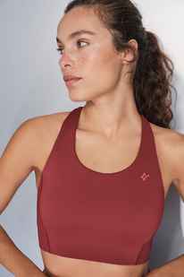 womensecret Kastanienbrauner 4D-Stretch Sport-BH