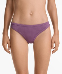 oysho Klassischer Bikinislip aus Rippstoff