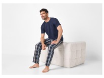 lidl Herren Pyjama navy/kariert