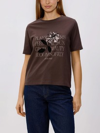 reserved T-Shirt aus Baumwolle mit Aufdruck