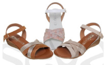 sevacalzados Amelie Damen Ledersandalen 100AC