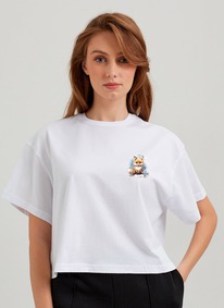29.05 DEA MIA �������� DEA MIA �������� ������� 5619 OVERSIZE CROP T-SHIRT 25�56