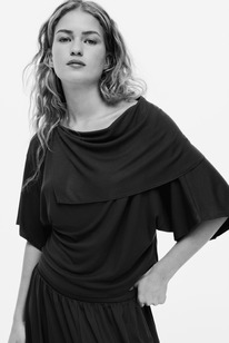 hm Jerseyshirt mit Cape-Detail